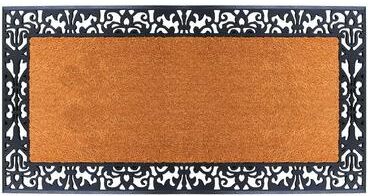 "A1 Home Collections Rubber and Coir Heavy Duty Non Slip Welcome Indoor Outdoor Doormat, 30"" X 60"""