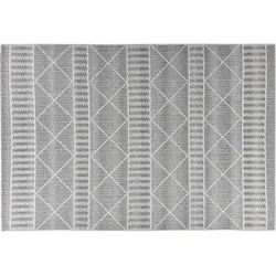 Tom Tailor In- & Outdoorteppich Funky Geometric beige 80 x 165 cm