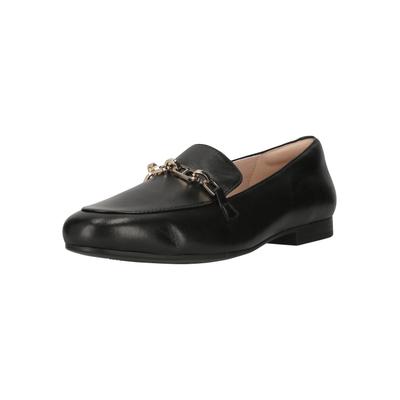 Slipper CLARKS "Tamna Iris", Damen, Gr. 41, Leder, schwarz, Schuhe Slipper, mit leichtem Einstieg