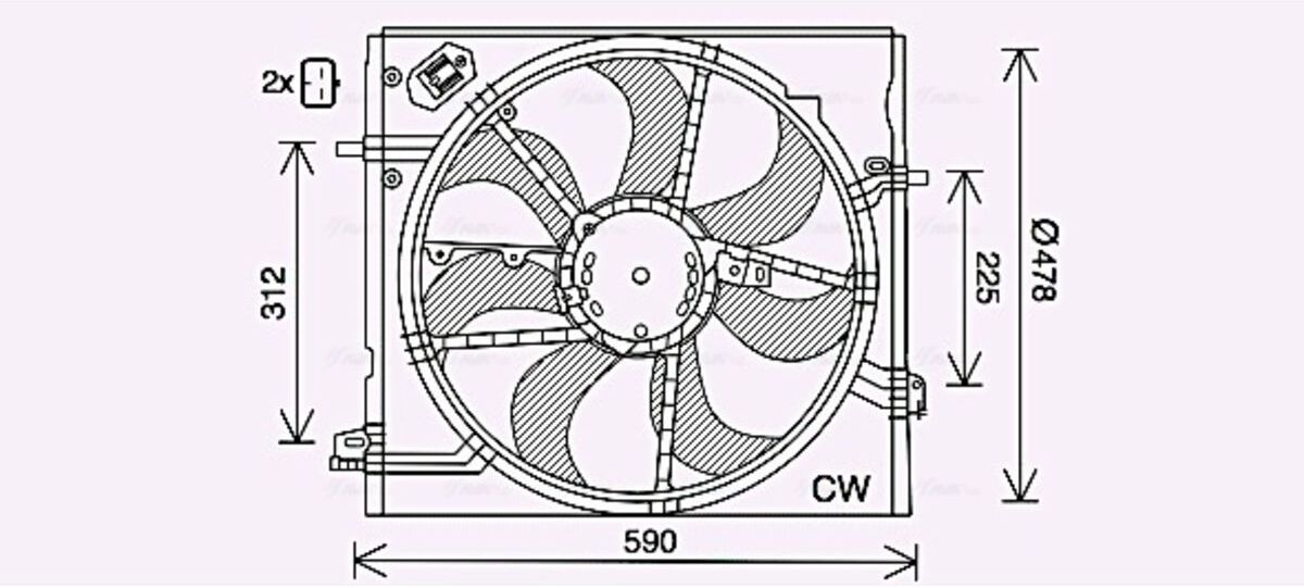 Gebläse AVA COOLING DN7535 AVA