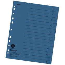10 x FALKEN Trennblätter DIN A4 liniert Blau
