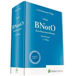 BNotO - Bundesnotarordnung, Fachbücher von Thomas Diehn