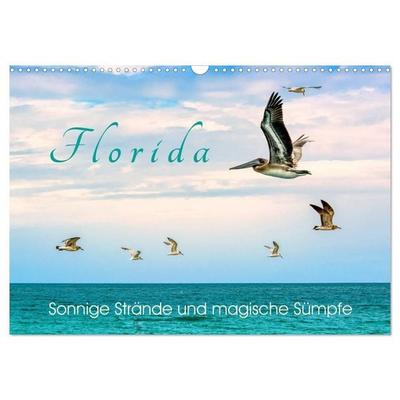 Florida - Sonnige Strände und magische Sümpfe (Wandkalender 2027 DIN A3 quer), CALVENDO Monatskalender