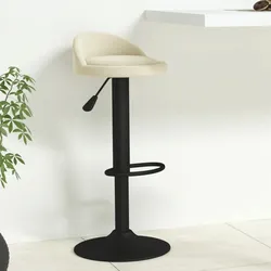 vidaXL Barhocker Creme Samt