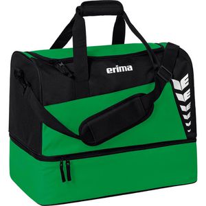 Erima Sporttasche Six Wings S, dunkelgrün, mit Bodenfach, 40 cm, 35 Liter