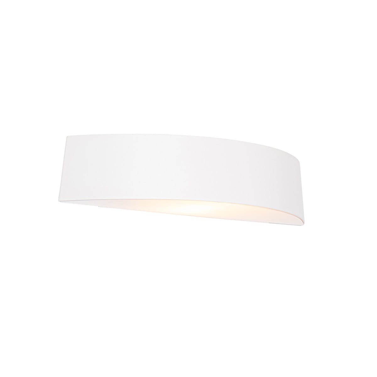 Qazqa Moderne Buiten Wandlamp Wit Aluminium IP44 Dimmable