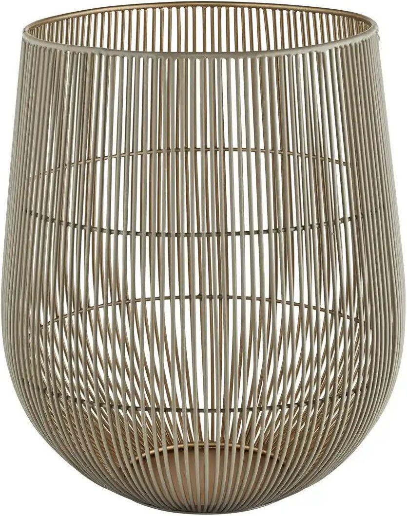 Höffner Windlicht   ¦ gold ¦ Metall ¦ Maße (cm): H: 31  Ø: 25