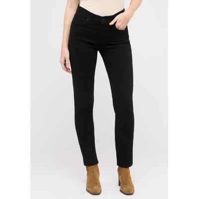 Straight-Jeans ANGELS "CICI", Damen, Gr. 46, Länge 30, schwarz, Denim/Jeans, Obermaterial: 92% Baumwolle, 6% Polyester, 2% Elasthan, slim fit, Jeans Straight-Jeans, Straight-Schnitt, Slim fit Passform, aus Baumwollmischung