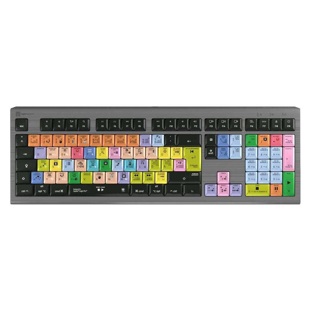 Logickeyboard Apple Logic Pro X2 Astra2 BL dt. (Mac) (DE, Kabelgebunden) (LKB-LOGXP2-A2M-DE)