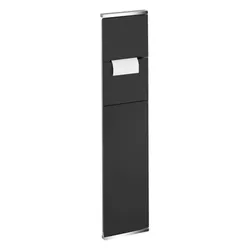 KEUCO PLAN Integral Modul WC 1, Papierrollenhalter, Anschlag links, 44964013701, Farbe: verchromt / schwarz matt