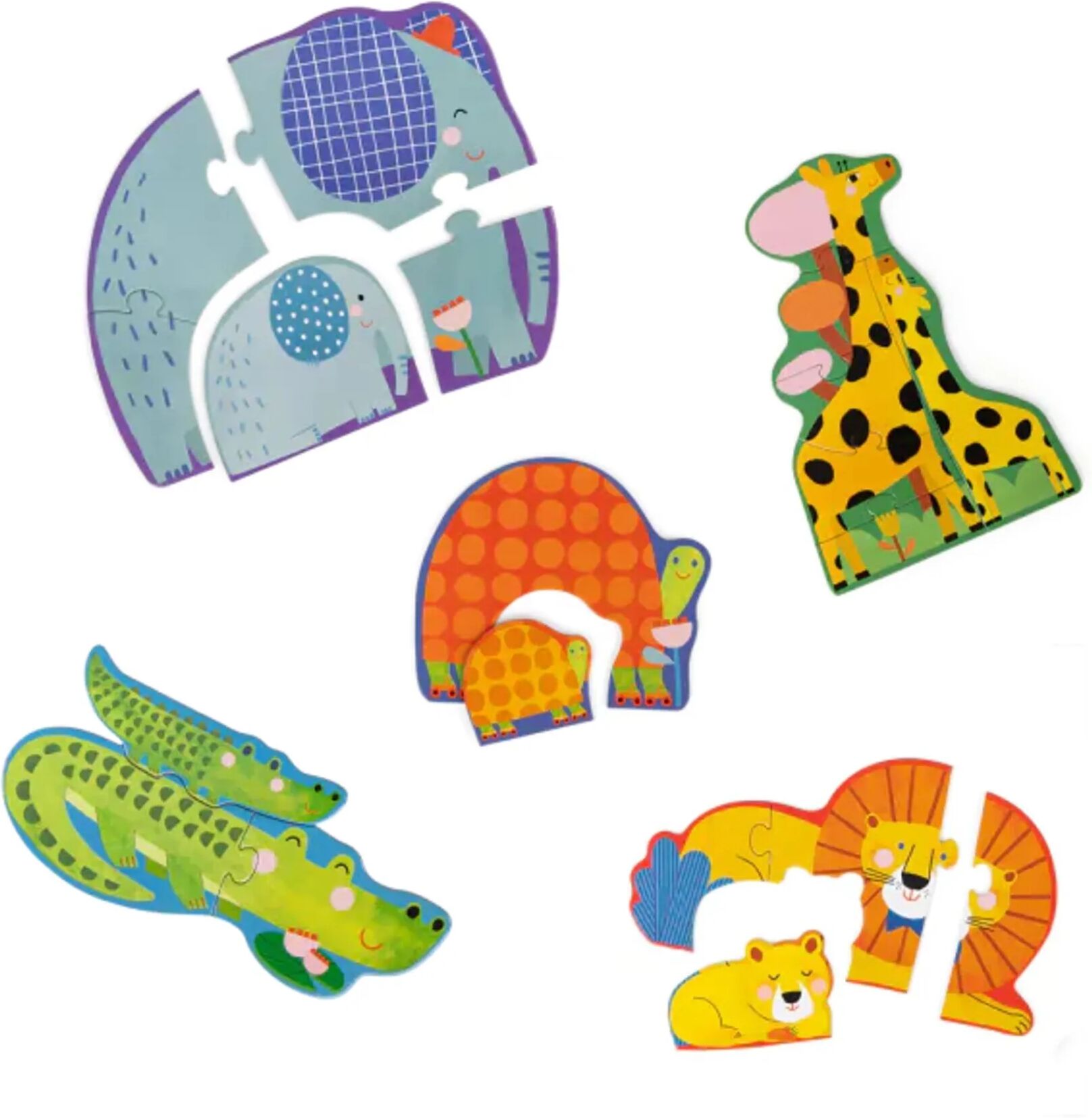 Moulin Roty Puzzle évolutif Animaux - 20 pièces Multicolore taille unique