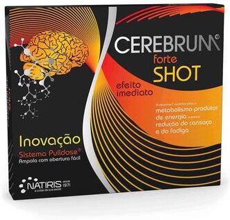 Cerebrum Suplemento Níveis de energia Forte Shot 8 ampolas