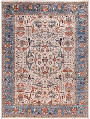 Overton "Serapi One-of-a-Kind Hand-Knotted Area Rug - Gray - 8' 11"" x 12' 0"""