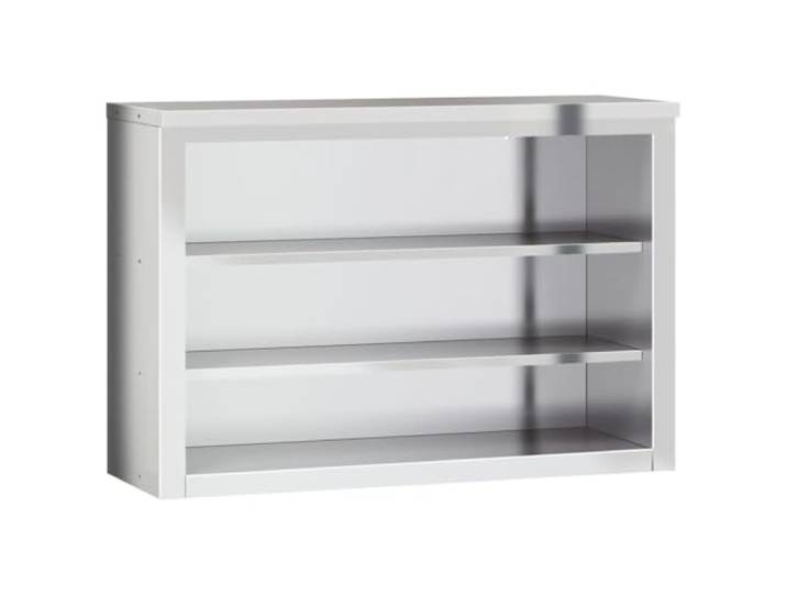 vidaXL Küchen-Wandschrank mit Ablagen Edelstahl