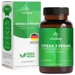 Omega-3 1100 mg vegan 600 mg DHA+300 mg EPA