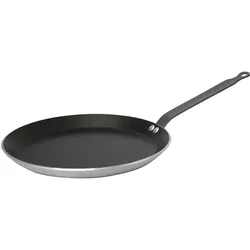 de Buyer Choc Resto Induction Crepes Pfanne Antihaft, Pfanne + Kochtopf, Schwarz, Silber