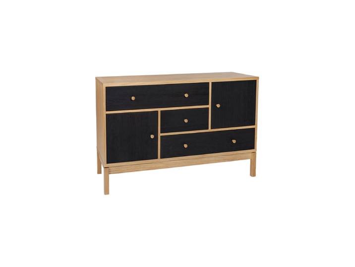 Sideboard „Abbey Wood“ Eiche Schwarz / Natural MR.WOOD