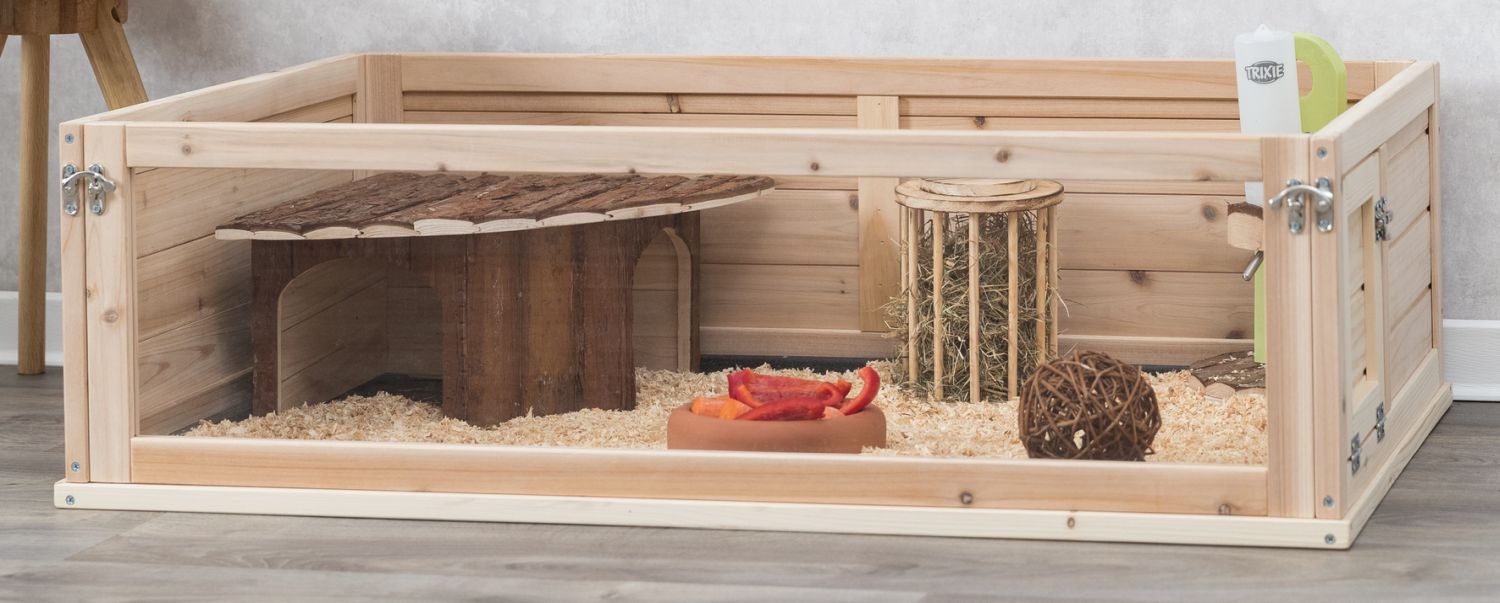 TRIXIEHEIMTIERBEDARF Indoor Gehege, Meerschw., Holz/Kunsstoff, 100x30x60 cm 16913389