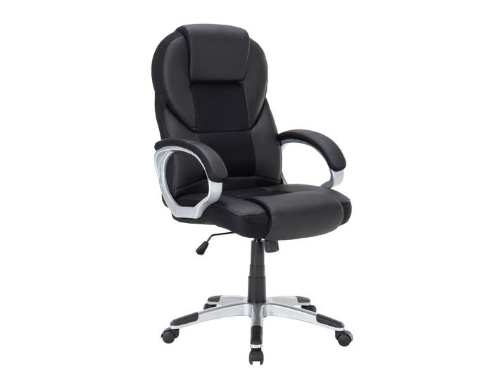 Bürostuhl Leder TIMI schwarz