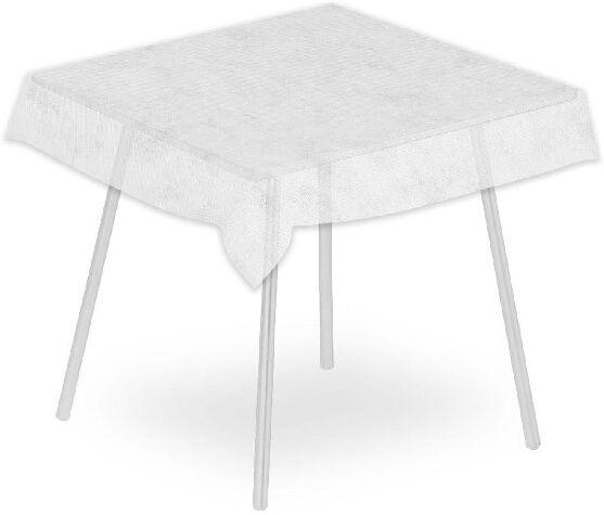 Pack Service Tovaglia Airspun Bianco 120x120 cm 100 Pezzi
