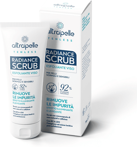 Altrapelle Tenless Radiance Scrub Esfoliante Viso per Pelli Normali e Sensibili 75 ml