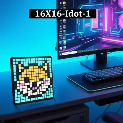 Uplifted Finds DIY LED Pixel Display RGB Panel Lamp Programmable Pixel Art Digital Screen 16 X 16 Idot 1