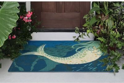 Lush Decor Esencia Mermaids Are Real Indoor/Outdoor Mat
