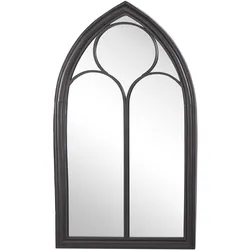 WANDSPIEGEL schwarz Fensteroptik 62/113 cm Trelly