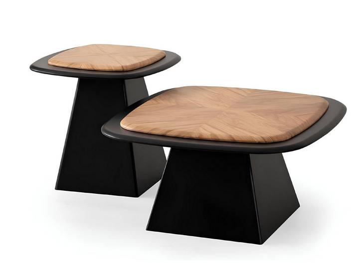 Xlmoebel Couchtisch Designer Beistelltische aus Holz im zeitgemäßen Design (Set, 2x Couchtische), Hergestellt in Europa