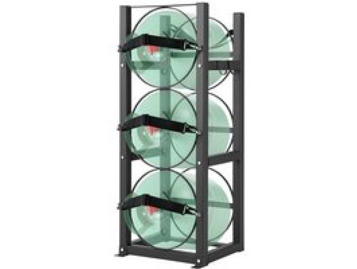 VEVOR Kältemitteltankgestell, mit 3 Flaschentanks 30 lbs, Flaschentankgestell 12,79 x 12,99 x 33,07 Zoll, Kältemittelflaschengestell, Gasflaschengestelle und -halter für Freon, Gase, Sauerstoff, Stick