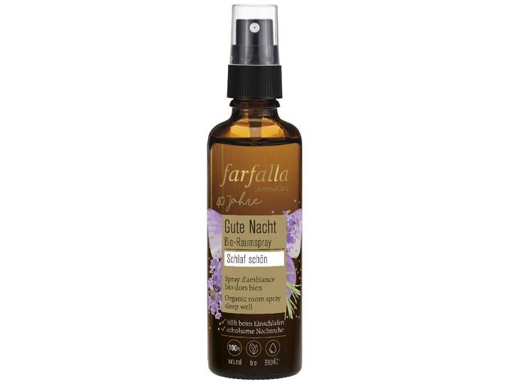 farfalla schlaf schön, Lavendel, Gute Nacht Bio-Raumspray, 75ml