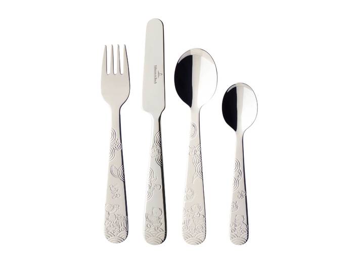 Villeroy & Boch Hungry as a Bear kinderbestek 4-delig Roestvrij staal