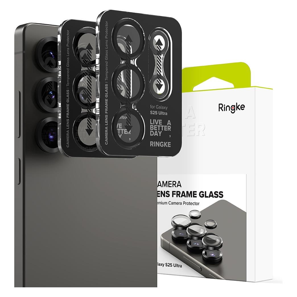 Ringke Camera Frame Protector 2-pack for Samsung Galaxy S25 Ultra - Black (2 Stk., Samsung Galaxy S25 Ultra) (27053-0)