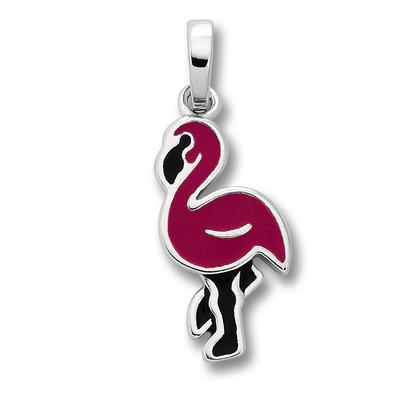 Kettenanhänger ONE ELEMENT "Flamingo Anhänger aus 925 Silber", silber, Schmuckanhänger, Mädchen, Silber 925 (Sterlingsilber), Kettenanhänger, glänzender Blickfang – ideal als Geschenkidee