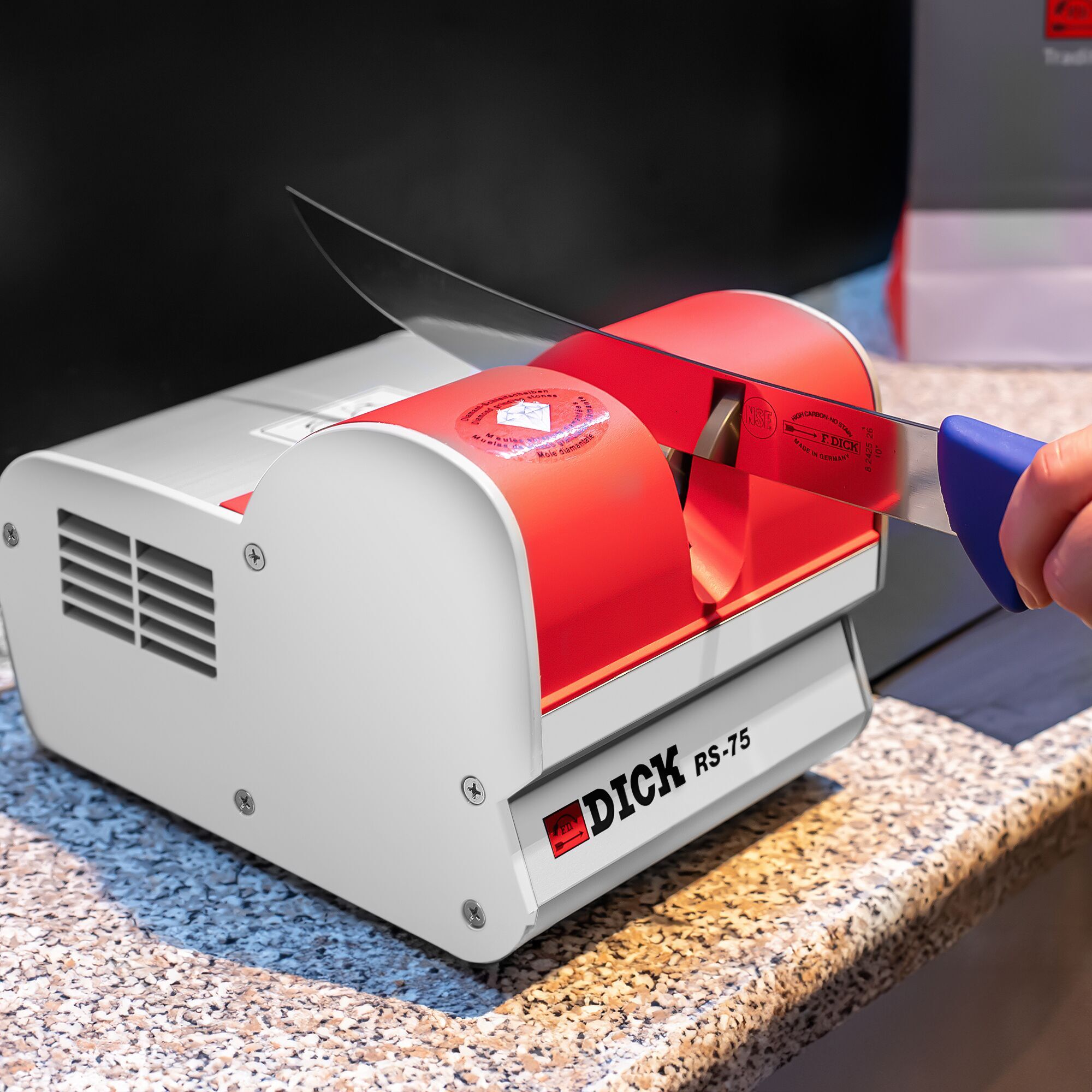 F. DICK RS-75 Slijpmachine rood