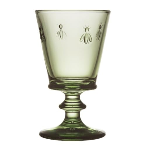 La Rochère Abeille Wijnglas Olijfgroen - Set van 6 - 240 ml