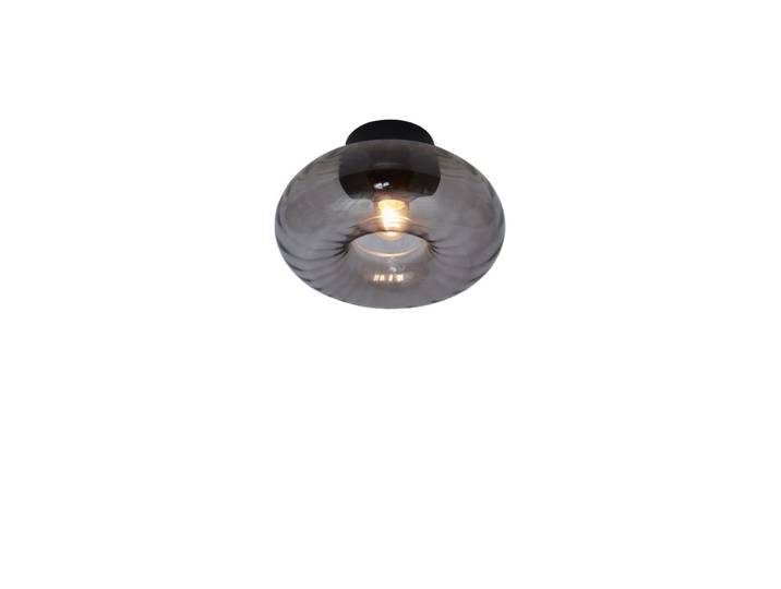 Plafonnier verre noir ø27cm