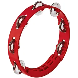 Nino Percussion 8" ABS Tambourine, 1 Row, Red - Tambourin