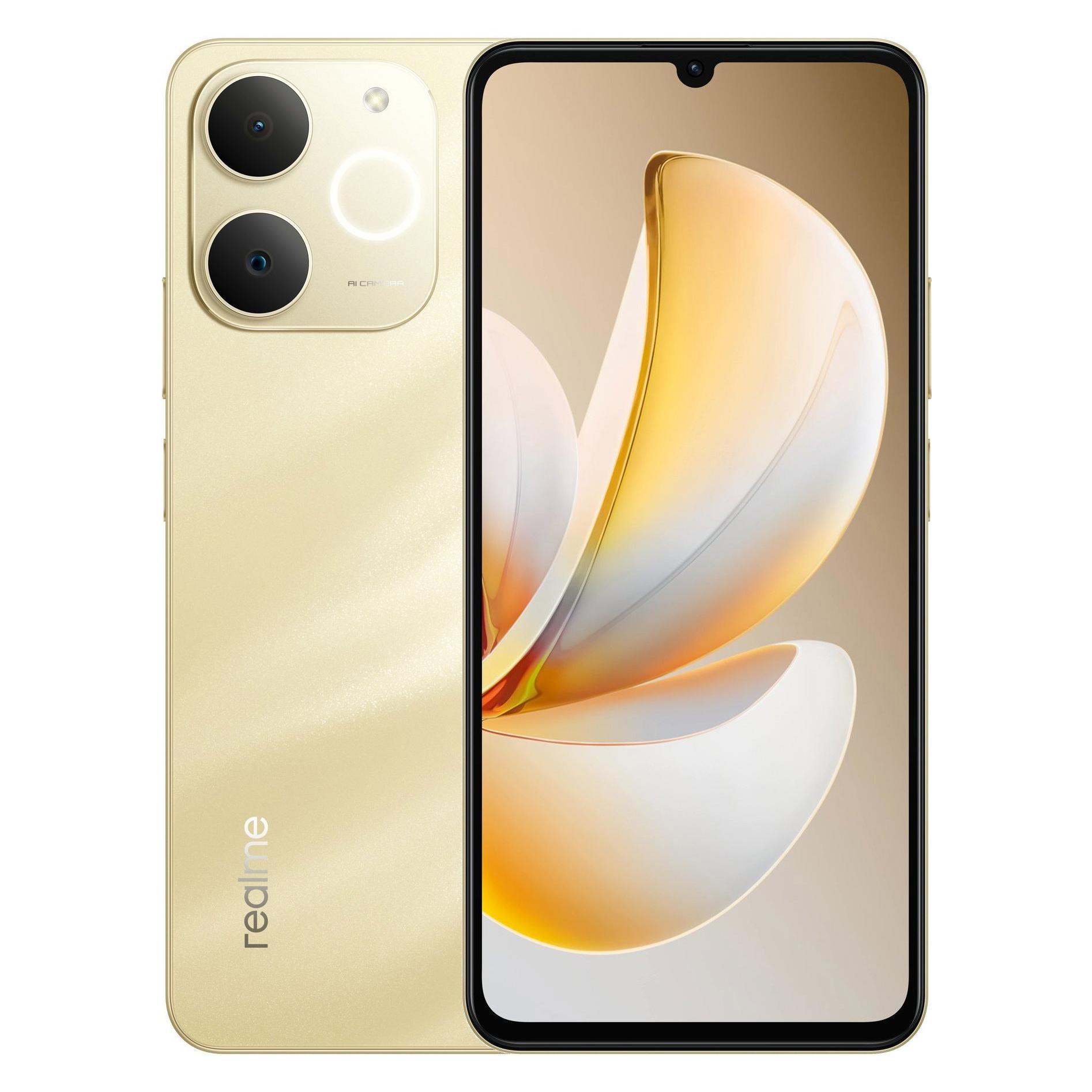 realme Note 70T (128 GB, Beach Gold, 6.74", Dual SIM, 4G) (6941764469655)
