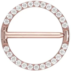 Titan Nippelpiercing Clicker RING + EINGEFASSTE KRISTALLE