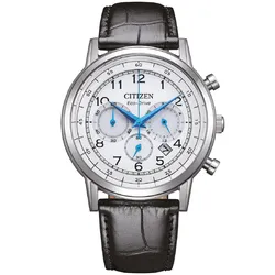 Citizen CA4630-02A Eco-Drive Chronograph Herrenuhr mit Lederband