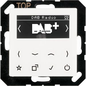 Jung Radio Smart, Set, DAB A WW, DAB+, Unterputz-Radio, alpinweiß