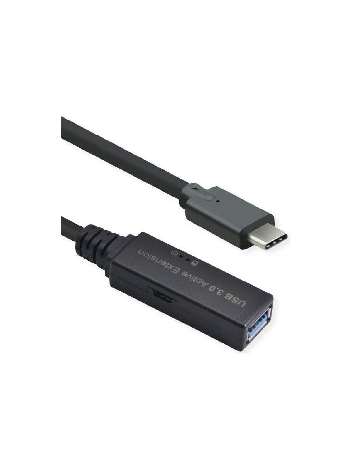 Roline - USB-C extension cable - 24 pin USB-C to USB Type A - 15 m