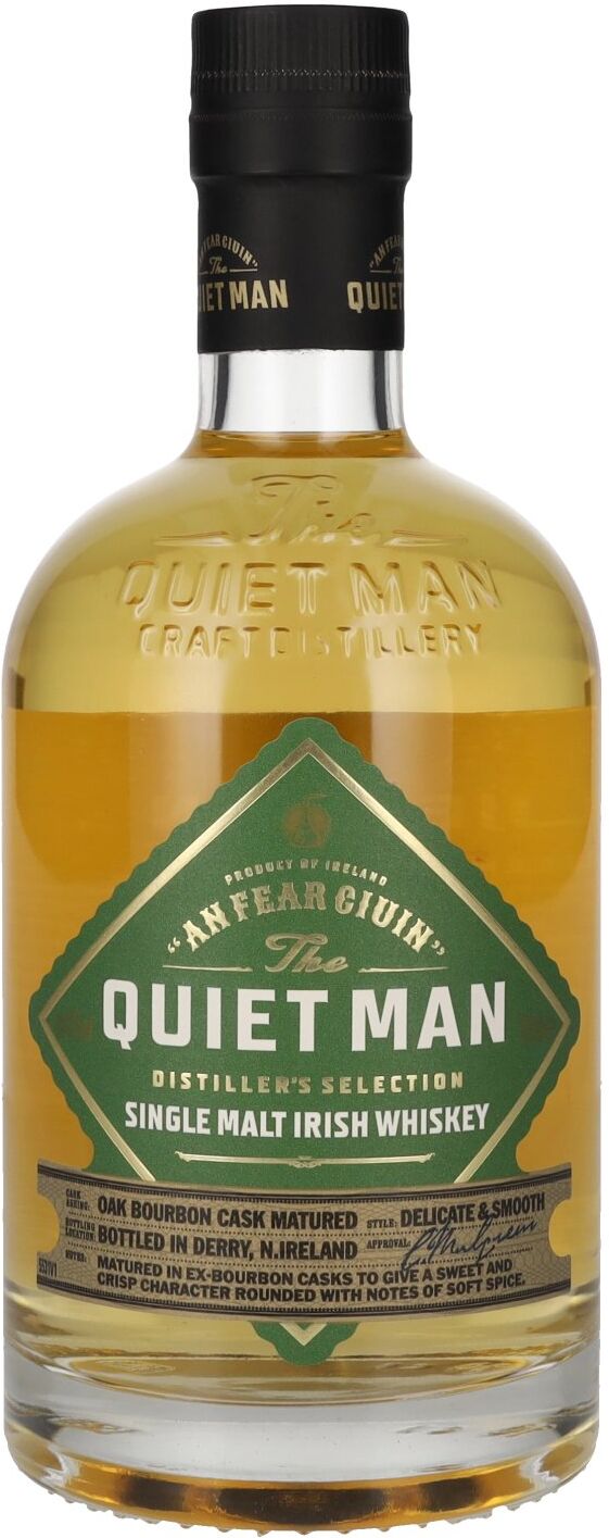 The Quiet Man Irish Whiskey The Quiet Man AN FEAR CIUIN Distiller's Selection Single Malt Irish Whiskey 40% Vol. 0,7l