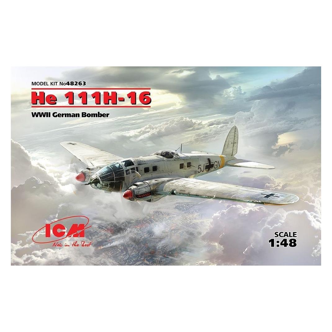 ICM He 111H-16, WWII German Bomber (48263)