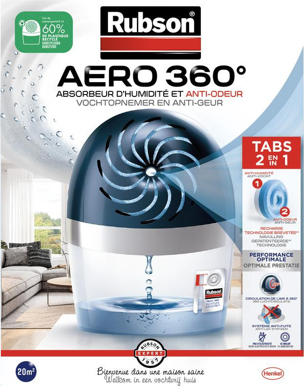 Henke Vochtvreter Gel Absorbeerder Blauw Wit voor 20 m²