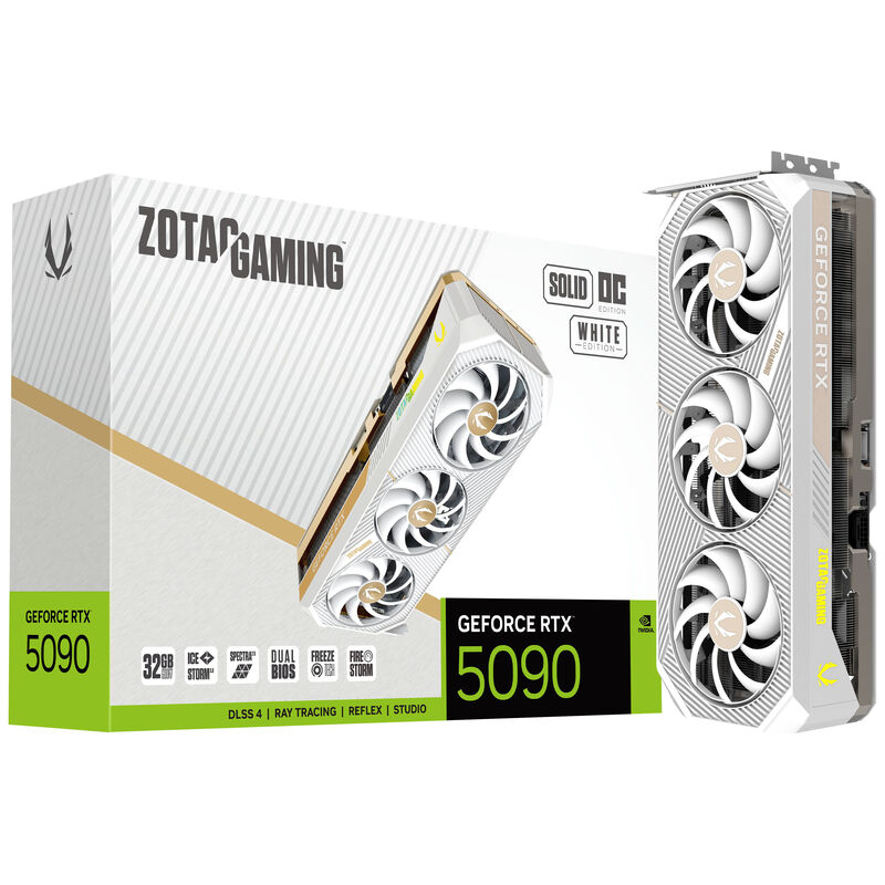 ZOTAC GAMING GeForce RTX 5090 Solid OC White Edition, 32768 MB GDDR7
