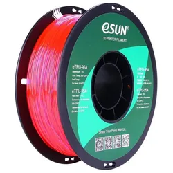eSUN eTPU-95A 1,75mm Tr. Pink 1kg 3D Filament (1000 g, 1.75 mm), Filament, Transparent, Pink