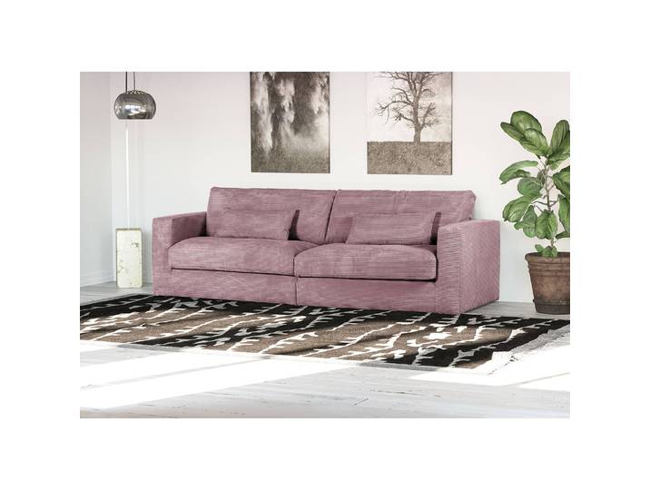 home24 XXL-bank Izumo violet corduroy Coco 100cm modern