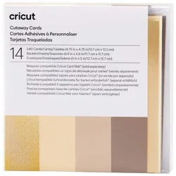 Cricut Klebekarten, Neutralfarben-Musterset – S40, farbsortiert